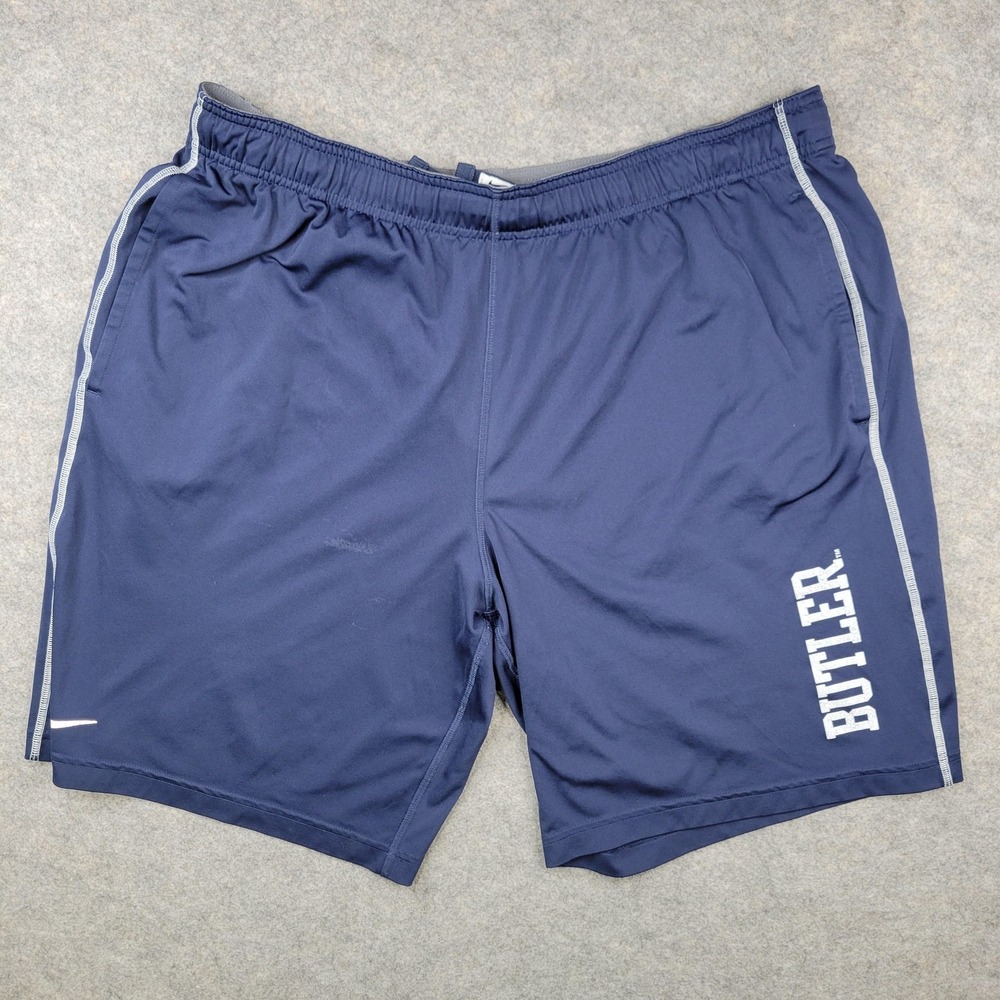 Butler Bulldogs Shorts Mens Large Blue NCAA Basketball Nike Dri‎ Fit Performance